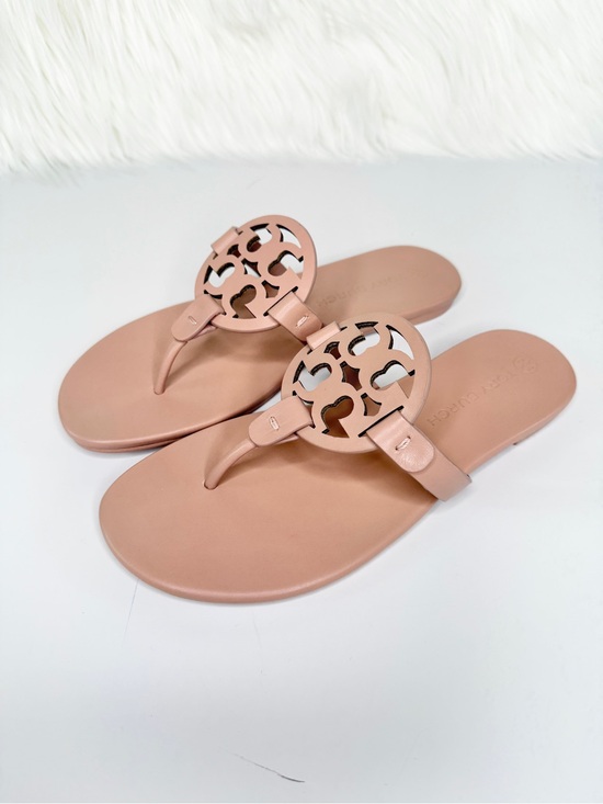 Tory Burch Women’s Leather Miller Soft Sandal - Light Makeup - Size 7.5